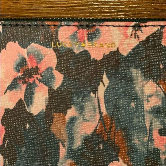 Lucky Brand Floral Canvas Cosmetic Pouch - Picture 4 of 7